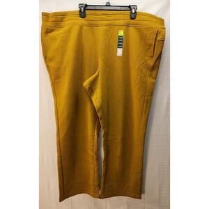 Tek Gear Womens Sweatpants 3X Short Orange Ultrasoft Fleece Drawstring